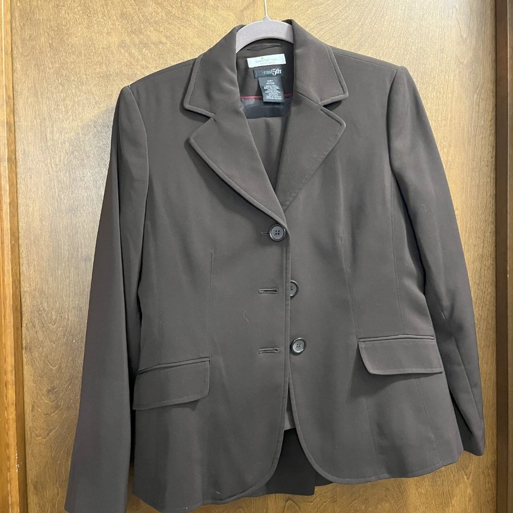 Women's East 5th Pants Suit (2-piece) 10 petite Brown
